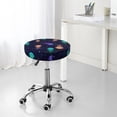 thumbnail image 7 of Honeii Sea Jellyfish Bar Stool Covers – Perfect Fit for 12" to 14" Round Stools, Crease-Resistant, Stretchy, Washable & Dustproof Seat Slipcovers-, 7 of 7
