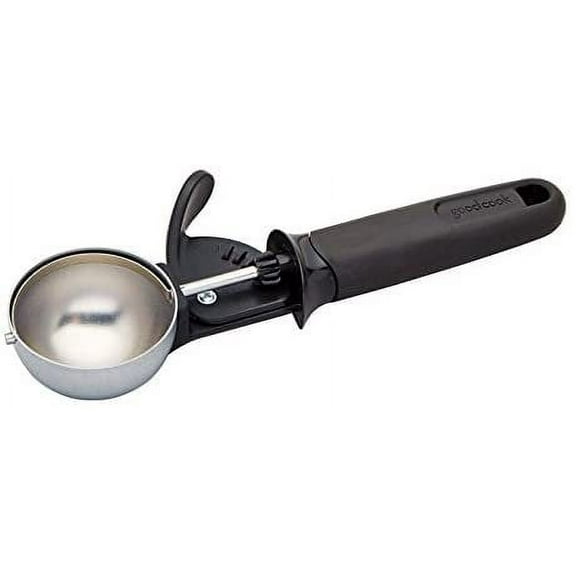 GoodCook Ice Cream Scoop Trigger - Stainless Steel Handle, Silver