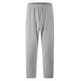 thumbnail image 4 of Men's Pants Big and Tall 54x30 Solid Color Tight Waist Drawstring Pocket Casual Sports Pants Active Fit, 4 of 9