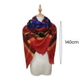 thumbnail image 5 of Women Winter Scarf Color Block Knitted Thick Warm Soft Windproof Neck Protection Fringe Wide And Long Lady Shawl, 5 of 7