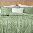 thumbnail image 2 of Lanco Sage Comforter Set Full Size, Boho 3 Piece Clipped Jacquard Bedding Set, All Season Geometric Bedding Set, Matching Pillow Shams, 2 of 7