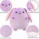 thumbnail image 5 of 1 almohada creativa de animales pequeños: conejo morado (26 cm), 5 of 5