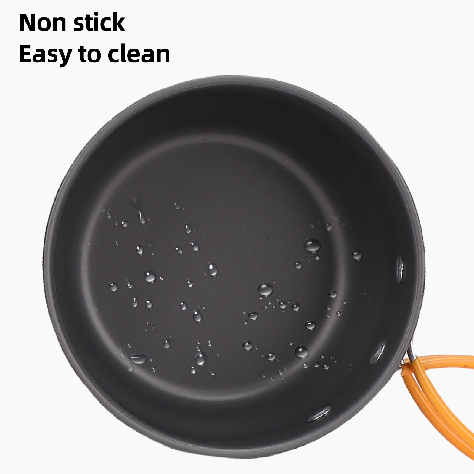 M Buder Aluminum Alloy Camping Cookware Kit Portable Mess Kit Picnic Stove Set for 1-2 People (6.69 inches / 17 cm)
