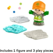 Fisher-Price Little People Recycling Truck Musical Toddler Garbage Toy Set, 5 Pieces