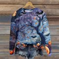 thumbnail image 2 of Sudadera de manga larga con temática de Halloween para mujer, diseño vibrante y espeluznante para celebraciones festivas, 2 of 4