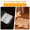 thumbnail image 6 of Book Light, Rechargeable Clear LED Flat Reading Light with 3 Colors & Timer,  Dimmable Panel Plate Lamp Book Full Page Light for Reading in Bed at Night, Funny Gifts for Readers Kids Women Men, 6 of 7