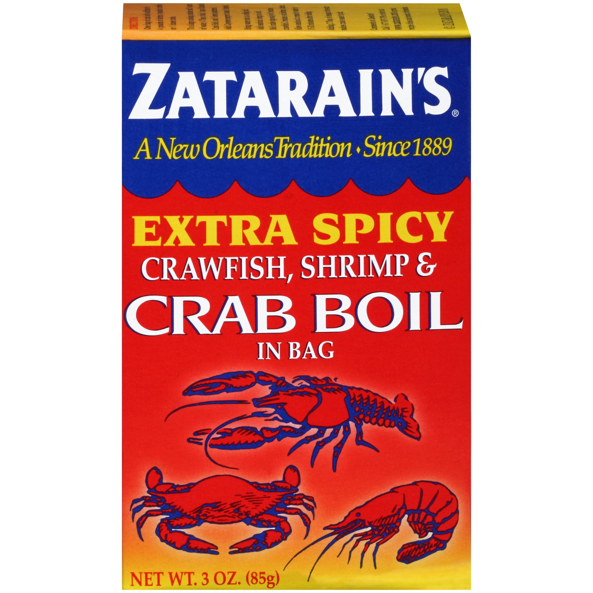 Zatarain's Crawfish Shrimp & Crab Boil Extra Spicy Seasoning In Bag, 3