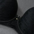 thumbnail image 4 of GEWSEY Women's Push Up Lace Bra Demi Comfort Padded Add 1 Cup Lift Up Bras Soft Lace Sexy Plunge Underwire (Black, XXL), 4 of 8