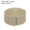 thumbnail image 2 of Uxcell Twill Elastic Band Double Side 1 Roll Flat Elastic Ribbon Cord for Sewing Waistband Beige 1.2 Inch x 2 Yard, 2 of 6