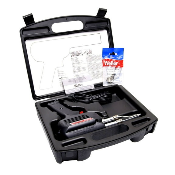 Weller 260 Watt & 200W Professional Soldering Gun Kit with Three Tips and Solder in Carrying Case | D550PK CA2