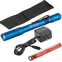 Streamlight 66139 Stylus Pro USB w/ 120V AC adapter in Blue