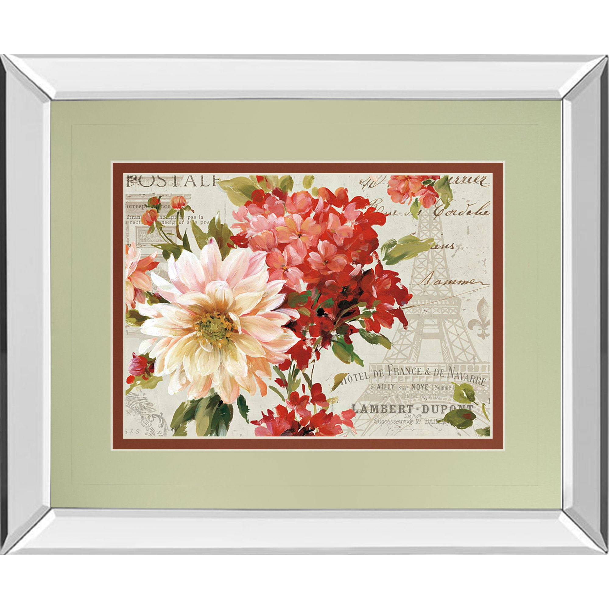 Red And Pink Ps Je T Aime I Light Rectangular Mirrored Framed Wall Art 34 X 40 Walmart Com Walmart Com