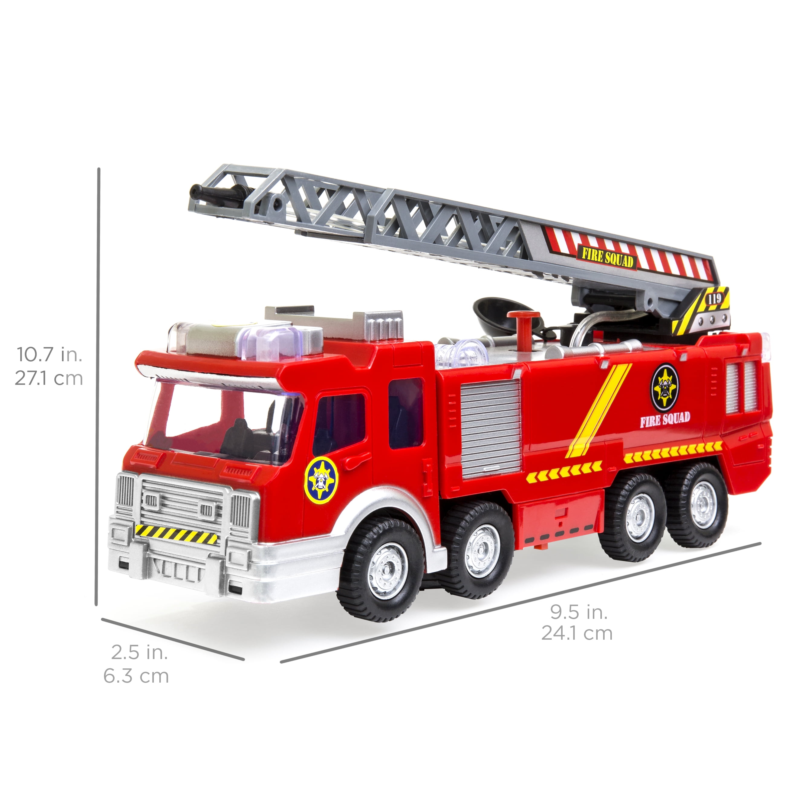 toy fire truck that shoots water