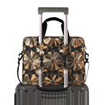 thumbnail image 2 of FORMRS 16" Laptop Bag Carrying Sleeve Case with Handle Travel Shoulder Briefcase, Metallic Flower, 2 of 8