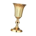thumbnail image 1 of Jarrón de flores elegante de lujo de metal para centro de mesa, jarrón para centro de mesa de boda, dorado para hotel, hogar, aniversario, oficina, M, 1 of 8