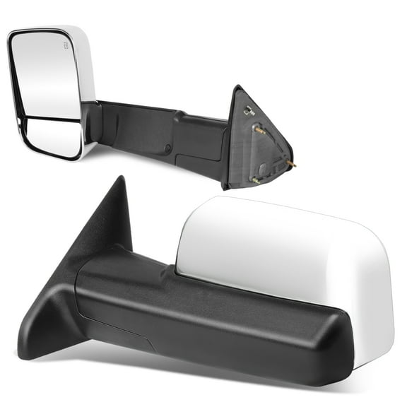 DNA Motoring For 09-16 Dodge Ram 1500 2500 3500 Flip-Up  Towing Mirrors Pair w/Powered Heated