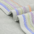 thumbnail image 4 of REGALWOVEN Toallas de Mano de 2 Paquetes con Patrón a Rayas Colorido Toalla de Secado Rápido Gris Claro 13" x 30", 4 of 7