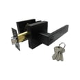 thumbnail image 2 of Chapa De Seguridad Cerradura Alfaloc  Manija Entrada/recamara Negro Mate De Lujo, 2 of 4