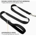 thumbnail image 2 of Double-Sided Reflective Dog Leash, 6 FT/5 FT/4 FT, Padded Handle Nylon Dogs Leashes for Medium & Large Dogs Walking, Black, 4FT, 2 of 5