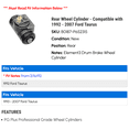thumbnail image 2 of Rear Wheel Cylinder - Compatible with 1992 - 2007 Ford Taurus 1993 1994 1995 1996 1997 1998 1999 2000 2001 2002 2003 2004 2005 2006, 2 of 2