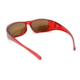 thumbnail image 4 of Polarized Colorful Mirror Lens 62mm Rectangle Fit Over Sunglasses Over Glasses Red Mirror, 4 of 4
