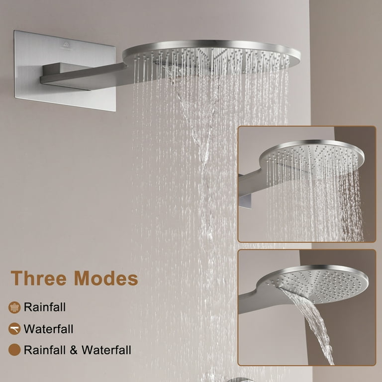 Casainc 3-Spray with 2.5 GPM 12 in. 2 Functions Wall Mount hotsell Dual Shower System