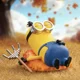 thumbnail image 4 of POP MART Minions Lazy Every Day Series Anime Action Figure Guess Bag Ornament Figurines Home Decor Desktop Dolls Model Girls Gif, 4 of 5
