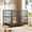 48-inch NO food bowl, variant on Studyset Heavy Duty Dog Crate, Steel Escape-Proof Dog Cage with Divider & Openable Top, Double Door Kennel, Lockable Wheels, Removable Tray, Indoor Outdoor Use