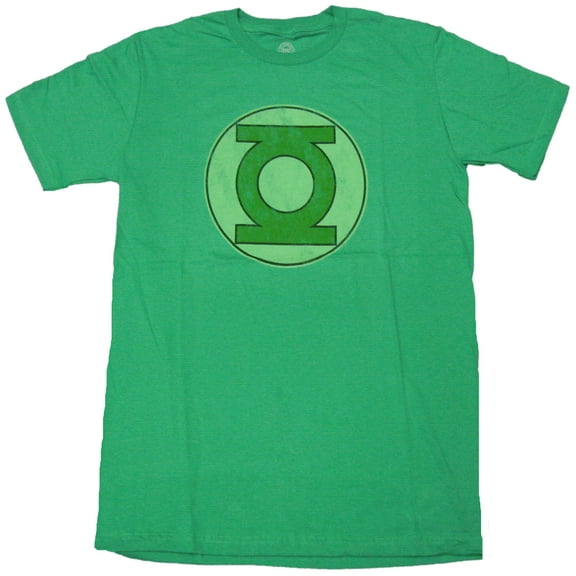 DC Comics The Green Lantern Distressed Logo Adult T-Shirt