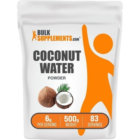 BulkSupplements Coconut Water Powder, Electrolyte Supplement, 500g, 83 Servings