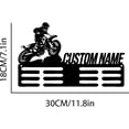 thumbnail image 5 of Custom Motocross Biker Medal Hanger Metal Wall Art, Motocross Metal Sign, Sport Metal Holder, Club Metal Wall Decor, 5 of 6