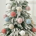 thumbnail image 2 of Yuedong Christmas Tree Ornament Ball Pendant Ornaments Hanging Holiday DIY Home White/Champagne/Pink/Red/Blue Party 8cm Baubles, 2 of 11
