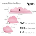 thumbnail image 3 of Small Floating Shelves Mini Cloud Shelves Hanging Display 6 Inch Wall Shelf for Bathroom Livingroom Bedroom,3 Pack,with 2 Types of Installation, Pink, 6"D x 3"W x 3.5"H, 3 of 7