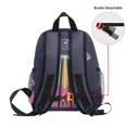 thumbnail image 5 of FORMRS School Backpack with Front Zippered Pocket 12" Student Travel Daypack, Purple UFO, 5 of 6