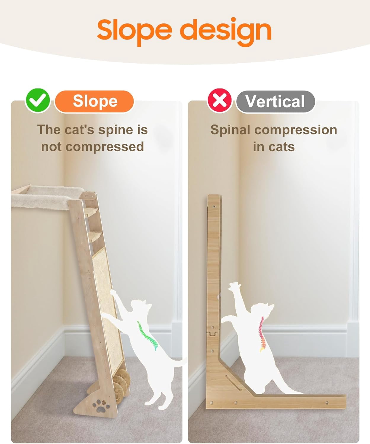 51 Inch  Window Perch with Sisal Pad -Wide Scratcher Suction Cups Hammock Ladder for Sleeping Playing Watching Birds