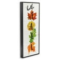 thumbnail image 2 of Stupell Indtries Hello Fall Greeting Autumn Foliage Stacked Leaves,13 x 30,Design by Carol Robinson, 2 of 5