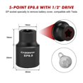 thumbnail image 4 of CASOMAN 19PCS External Torx Plus Socket Set, 6 Point EP Socket EP4-EP32 with 1/2'', 3/8'' & 1/4'' Dr, 5 Point EP Socket 1/2'' Dr. EP8.8 Com, 4 of 8