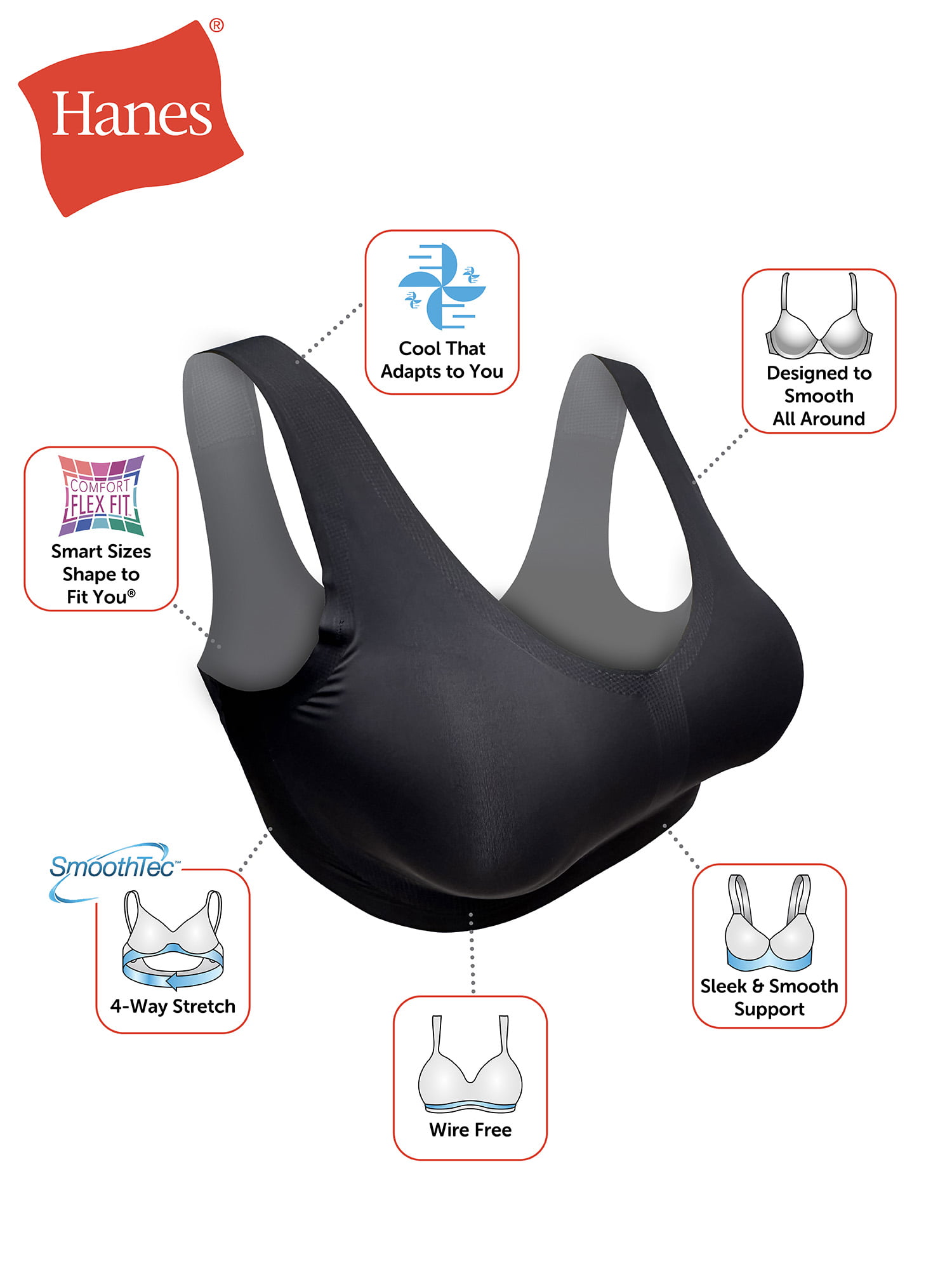 Hanes Women's Get Cozy Pullover ComfortFlex Fit Wirefree Bra - Simpson  Advanced Chiropractic & Medical Center