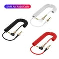 thumbnail image 3 of Coiled 3.5mm Car AUXs Sound Cable Adapter Wire Line to 3.5mm Male Speakers Cable for Car, 3 of 11