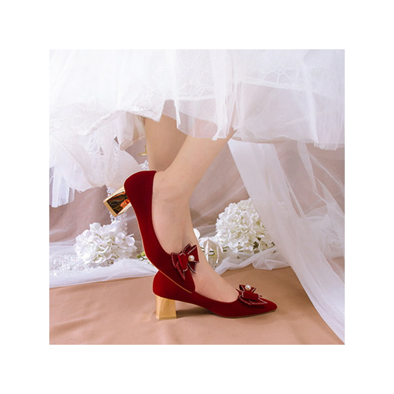 Genilu Women's Elegant High Heels Wedding Shoe