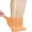 Peach Orange, variant on Diabetic Socks for Women, Super Soft & Thin Ankle Socks, Wide & Loose, Non-Binding Top & Seamless Toe, 4 Pairs, Milk Coffee, Shoe Size: 6-9