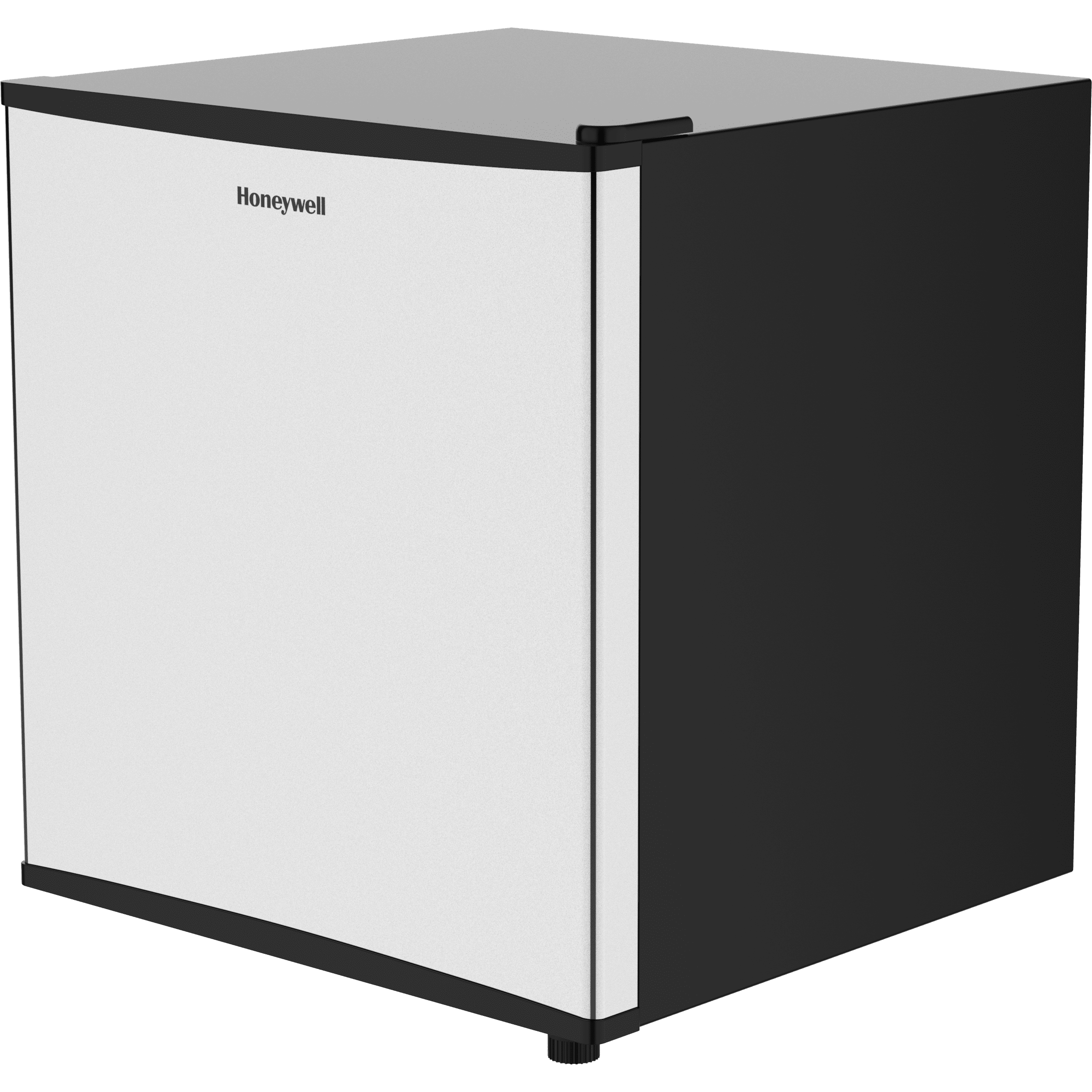 Honeywell Compact Refrigerator 1.6 Cu Ft Mini Fridge with Freezer, Single Door, Low noise, for Bedroom, Office, Dorm with Adjustable Temperature Settings, Stainless Steel