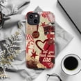 thumbnail image 6 of Red Collage Aesthetic Phone Case, Retro Love Quote Art iPhone Cover, Vintage Romantic Artistic Protective Case for iPhone 17 16 15 14 13 12 11 Pro Plus Mini, 6 of 6