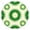 Green Tie Dye, variant on Indigo Tie Dye Floral Mandala Round Fitted Tablecloth with Elastic Edge,Dining Table Cover Waterproof,Outdoor Round Tablecloth for Camping,Dining,Indoor and Outdoor