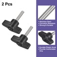 thumbnail image 3 of Uxcell 2Pack Metric 304 Stainless Steel Clamping Screw Knob T Shaped Thumb Screws M5 x 25mm, 3 of 5
