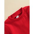 thumbnail image 5 of Qiylii Christmas Matching T-shirt, Santa Claus Pattern O-Neck Long Sleeve Pullover Dress, 5 of 8