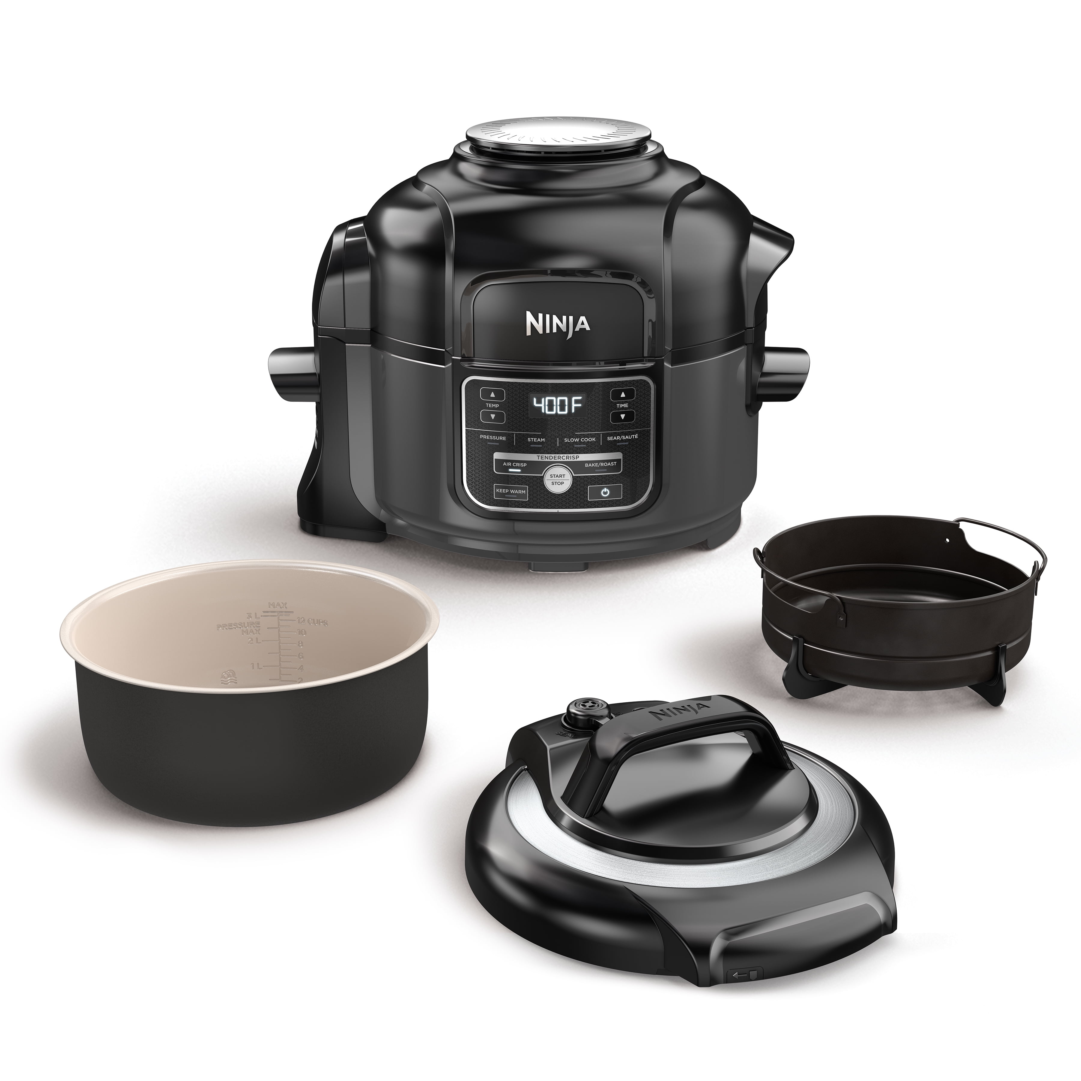 Ninja Foodi 5qt 7-in-1 Compact Pressure Cooker & Air Fryer OP101BRN, Color:  Black - JCPenney