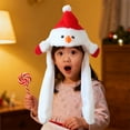 thumbnail image 4 of Christmas Plush Hat Creative Ear Moving Jumping Snowman Hat for Christmas Party Novelty Gift, 4 of 6