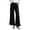 *Black, variant on ClodeEU Women's High Waisted Ruffle Hem Wide Leg Jeans with Pockets ,Casual Slim Fit Fashion Denim Pants Black,Women's Plus L