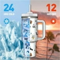 thumbnail image 6 of 1pc 40oz Halloween Ghost Reading Book Tumbler, Double Wall Insulated Stainless Steel Water Bottle with Straw and Lid, BPA-Free Oval Shaped Travel Mug, Dishwasher Safe, Ideal Gift for Halloween, 6 of 6